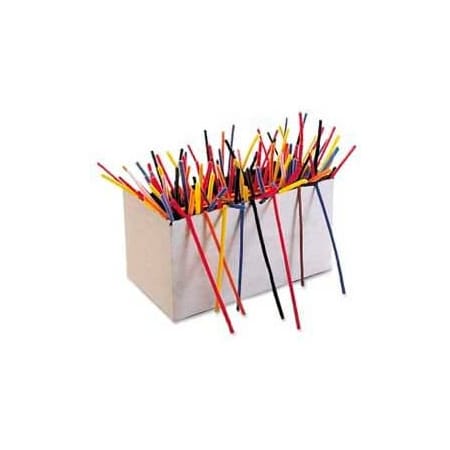 Chenille Kraft Jumbo Chenille Stems, 6mm x 12inL, Assorted, 1000/Pack 911001